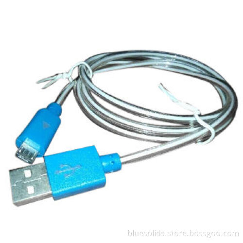 Colorful LED Flashing Visible Light Universal Micro USB 2.0 Data Cable Charger & Sync for Samsung/LG